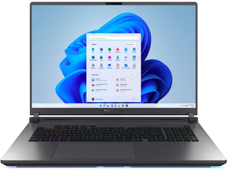 Herný notebook Asus ROG Strix G18 Intel Core U9-290HX Plus s 18 "IPS displejom