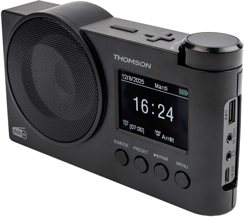 Rádioprijímač DAB+ Thomson RT400DABBTBK, čierny