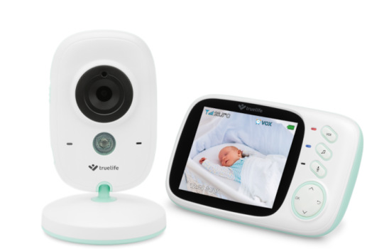 Detská elektronická pestúnka TrueLife NannyCam H32 biela/zelená