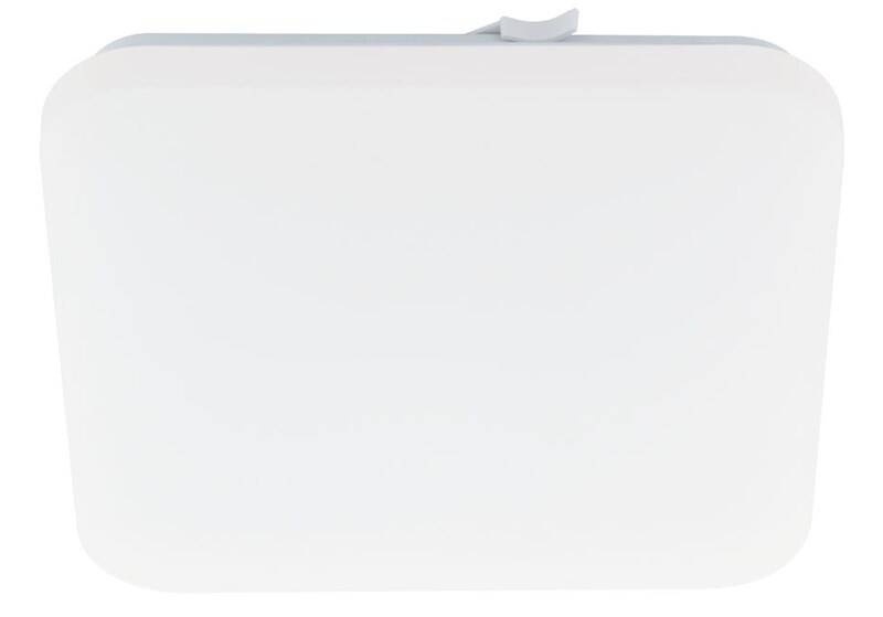 LED stropné svietidlo Eglo Frania, štvorec, 33 cm biele