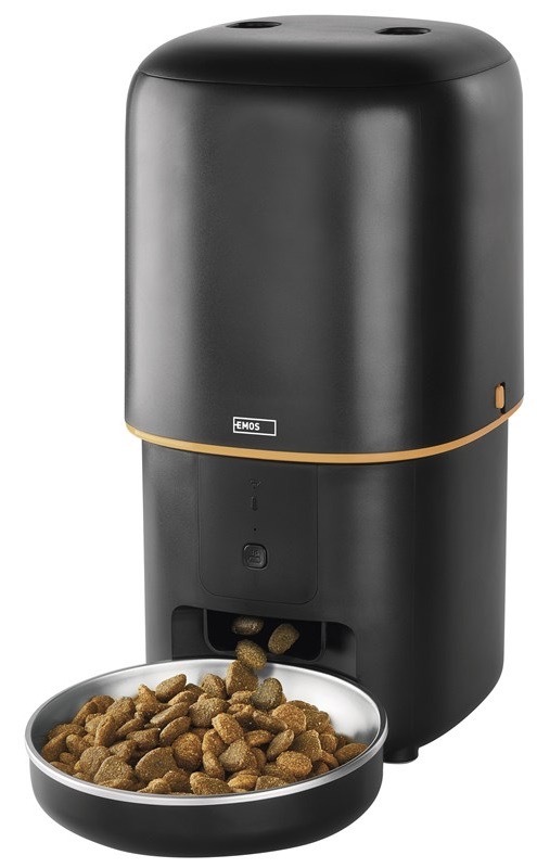 Inteligentný podávač EMOS GoSmart Pet Care, 4 l, Wi-Fi čierne