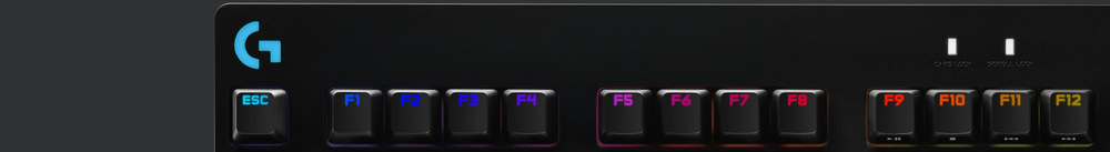 Klávesnica Logitech Gaming G Pro, GX Blue Clicky, US čierna Klávesnica Logitech Gaming G Pro, GX Blue Clicky, US čierna