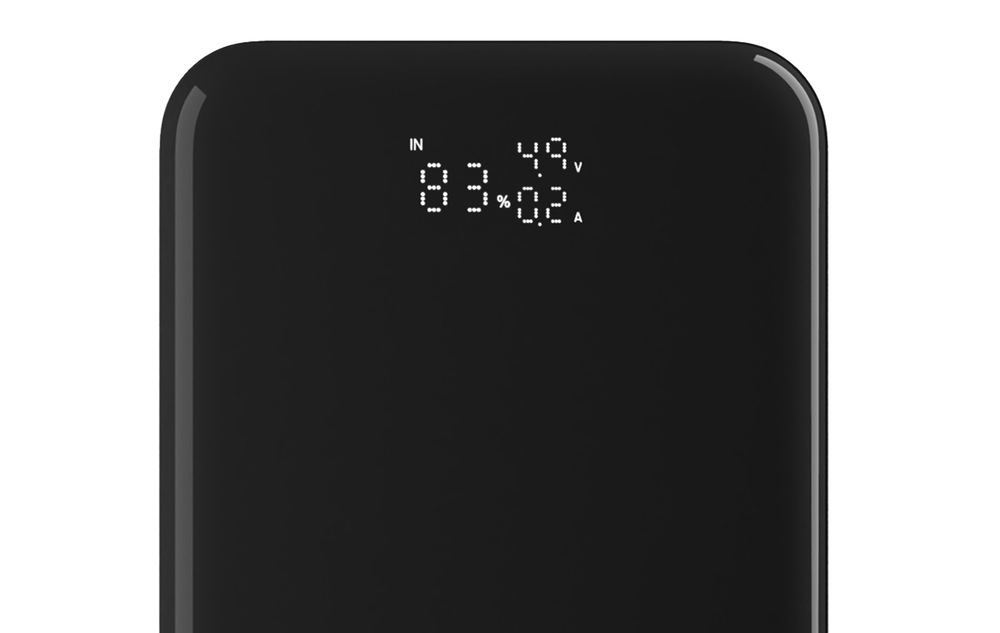 Powerbank FIXED Zen 20 Pro, 20 000 mAh, 130W, LCD displej čierny