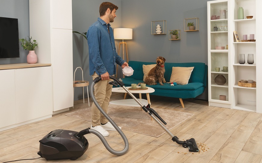 Podlahový vysávač Hoover HE7 HE721PAF 011 sivý/šalviová farba