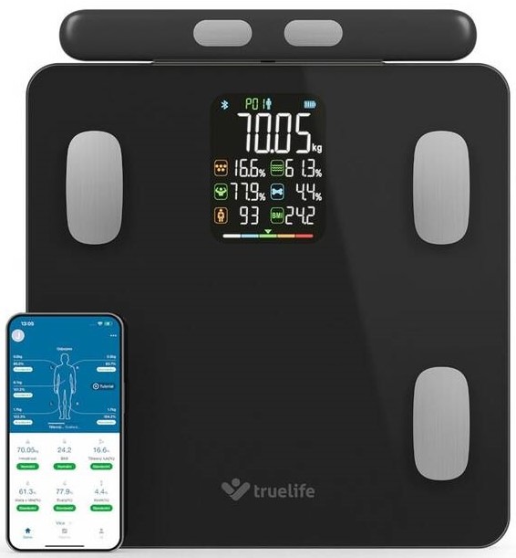 Osobná váha TrueLife FitScale W8 BT Black čierna