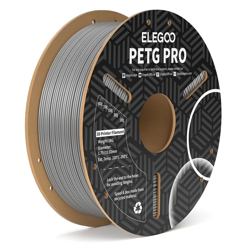 Filament Elegoo s priemerom 1,75 mm, šedá farba