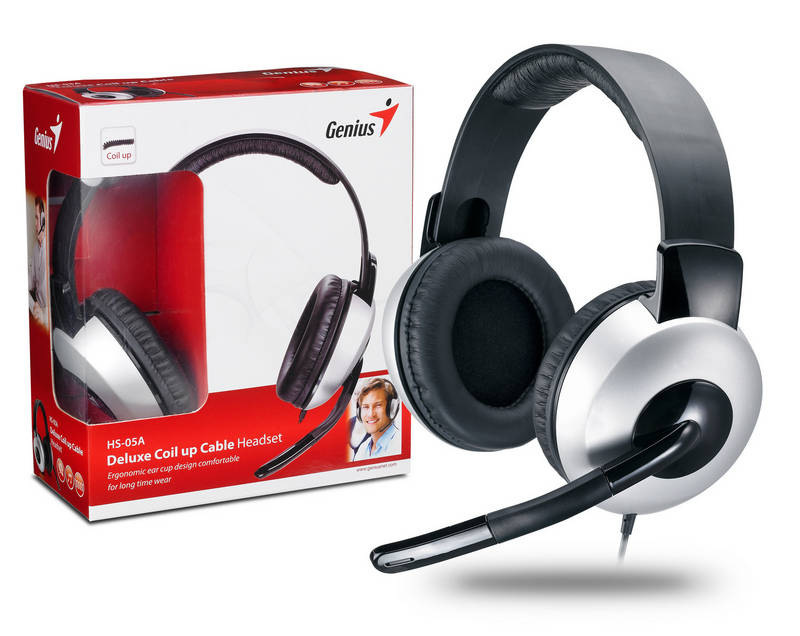 Headset Genius HS-05A čierny/strieborný