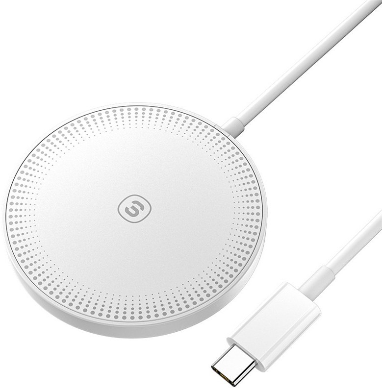 Magnetická bezdrôtová nabíjačka Essager 15W v bielej farbe