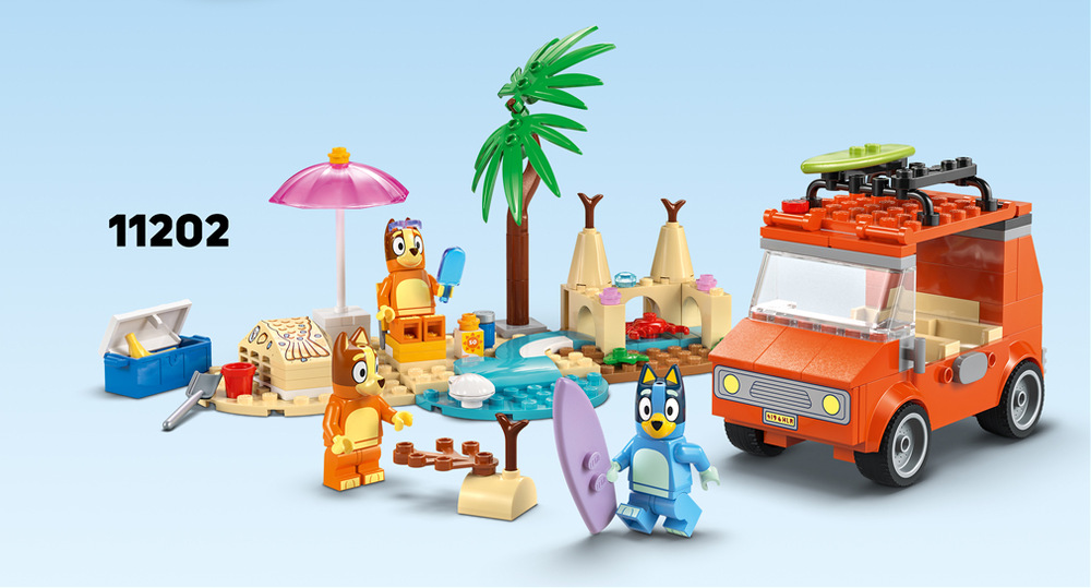 Stavebnica LEGO® Bluey 11203 Bluey a její rodinný dům Záhrada rozširuje možnosti hrania a umožňuje deťom využívať kocky LEGO pri vymýšľaní stále nových scenárov