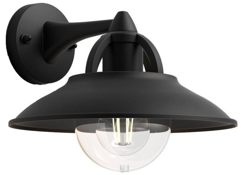 Nástenné svietidlo Philips Cormorant, 1xE27 čierne
