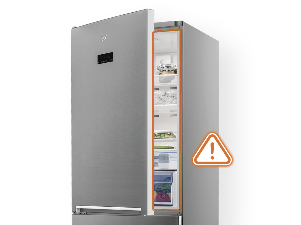 Chladnička kombinovaná Beko B5BCNA295HS, NoFrost vstavaná, signalizácia otvorených dverí