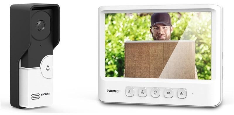 Dverný videotelefón Evolveo DoorPhone IK06 biely