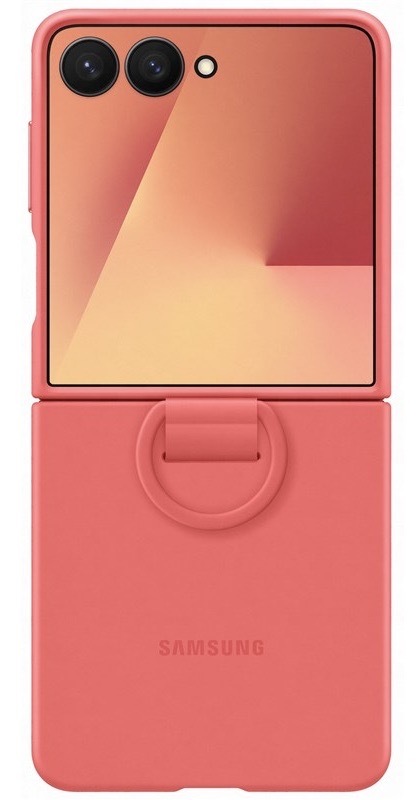 Kryt na mobil Samsung Silicone Ring na Galaxy Z Flip7 červený