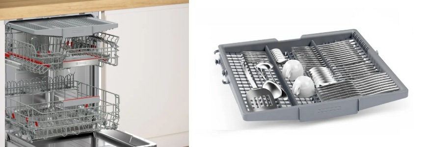 Umývačka Bosch, flexibilné koše Max Flex
