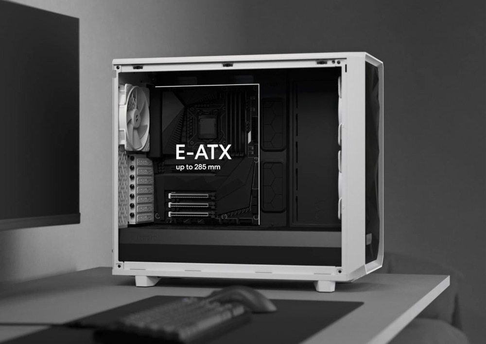 Case FRACTAL DESIGN Meshify 2 Lite Tempered Glass Light Tint čierna FRACTAL DIZAJN Meshify 2 Lite Tempered Glass Light Tint