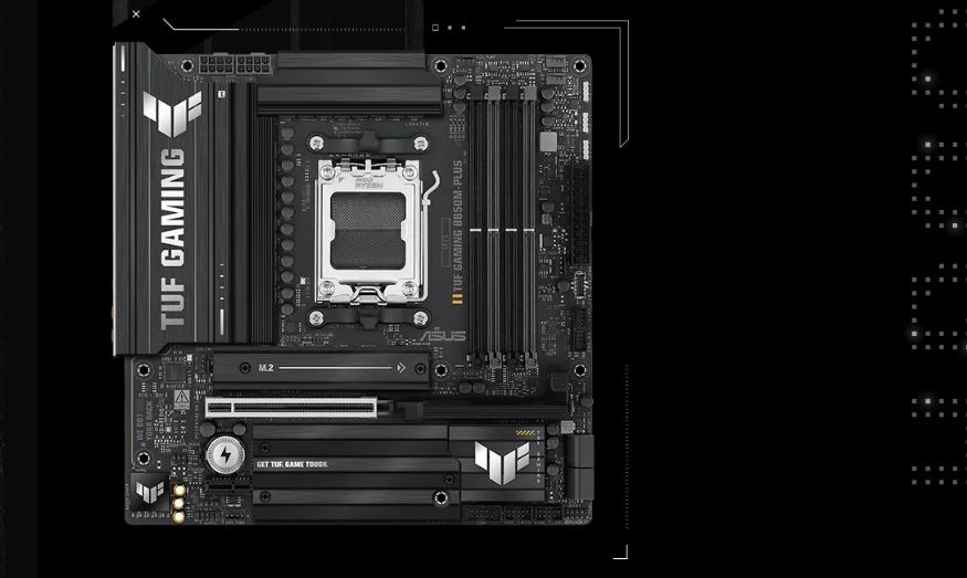 Lifestylové foto Základné dosky Asus TUF GAMING B850M-PLUS