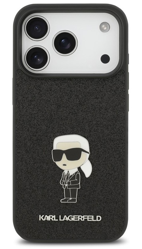 Kryt na mobil Karl Lagerfeld pre iPhone 17 Pro, čierna farba