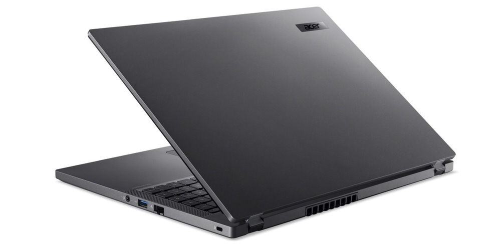 Notebook Acer TravelMate P2 16 (TMP216-71-G3-TCO-53AR) sivý Pootvorený notebook Acer TravelMate P2 16 zozadu