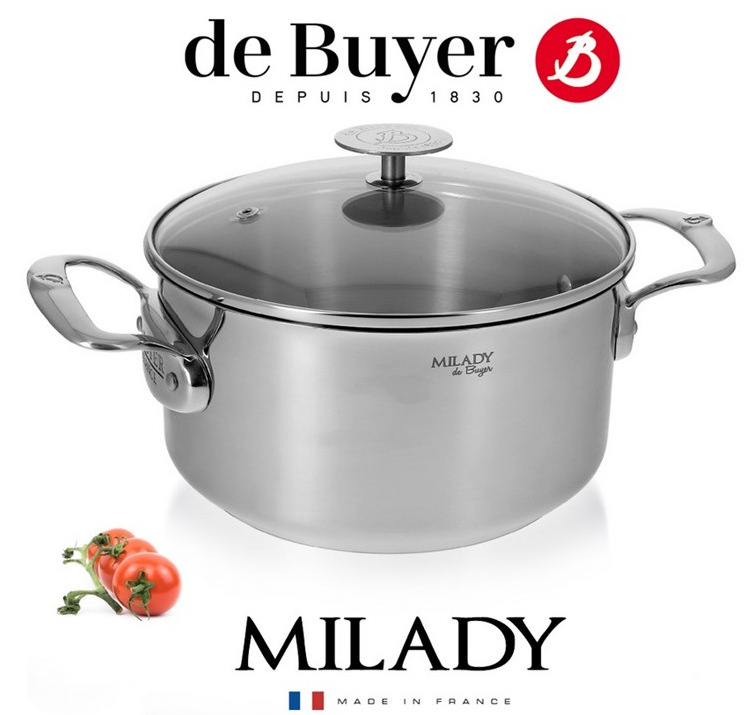 Hrniec s pokrievkou de Buyer MILADY 3427.20, 3 l nerez Hrniec s pokrievkou de Buyer MILADY 3427.20, 3 l nerez