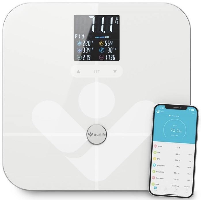 Osobná váha TrueLife FitScale W7 BT White