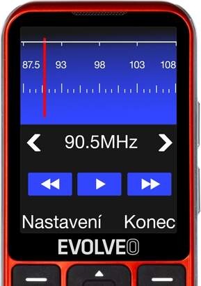 Mobilný telefón Evolveo EasyPhone LT - seniorský červený Mobilný telefón Evolveo EasyPhone LT - seniorský červený