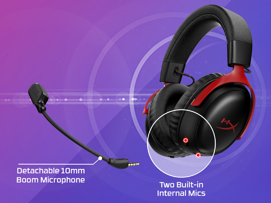 Headset HyperX Cloud III S Wireless čierny/červený