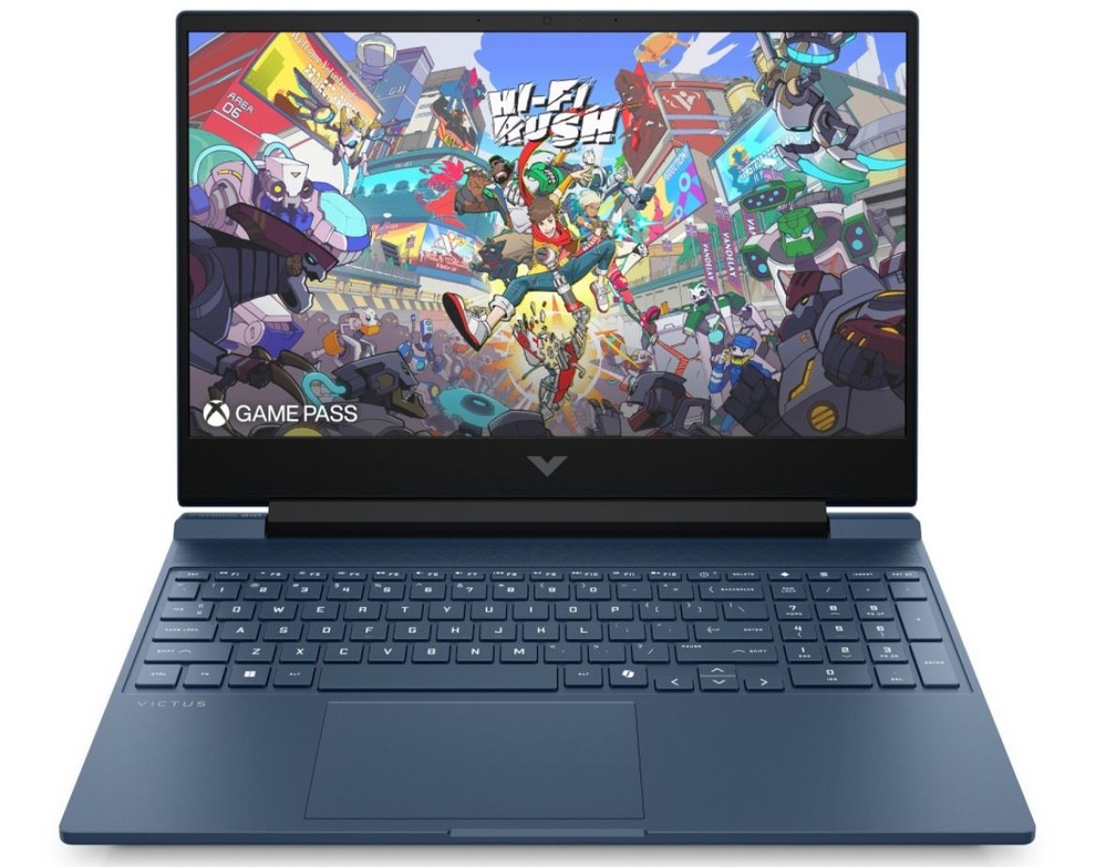 Notebook HP VICTUS 15-fb3000ncx + Game Pass predplatné na 2 mesiace modrý Notebook HP Victus 15-fb3000ncx herná obrazovka