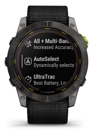 Inteligentné hodinky Garmin Enduro 2 PRO Sapphire Solar - Carbon Gray Titanium/ Black UltraFit Nylon Band