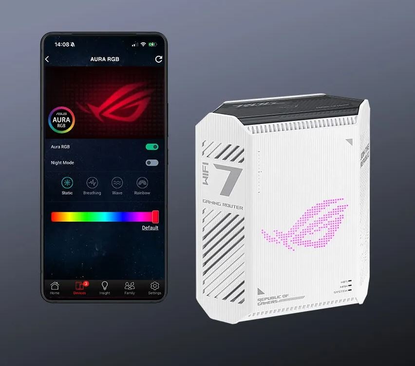 Router Asus ROG Strix GS-BE7200 mobilné ovládanie