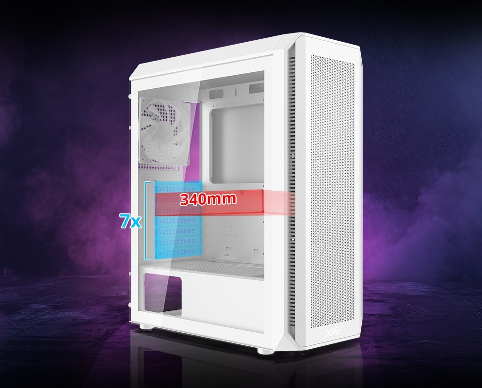 Case ADATA XPG VALOR AIR PLUS biela Case ADATA XPG VALOR AIR PLUS biela