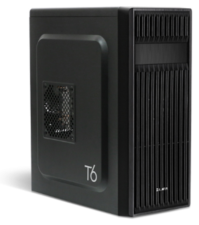 Case Zalman T6 čierna Detailný pohľad na PC skriňa Zalman T6