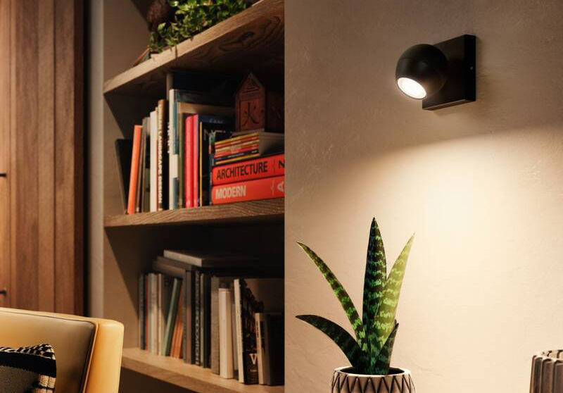 Bodové svietidlo Philips Hue Buckram White Ambiance Spot, bez ovládača čierne Bodové svietidlo Philips Hue Buckram White Ambiance Spot, bez ovládača čierne