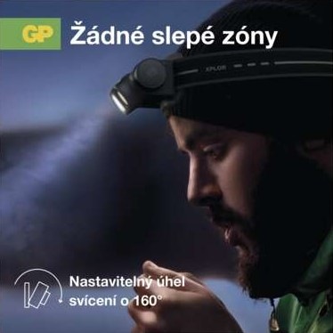 Čelovka GP Xplor PHR19, 1200 lm čierna Čelovka GP Xplor PHR19, 1200 lm čierna