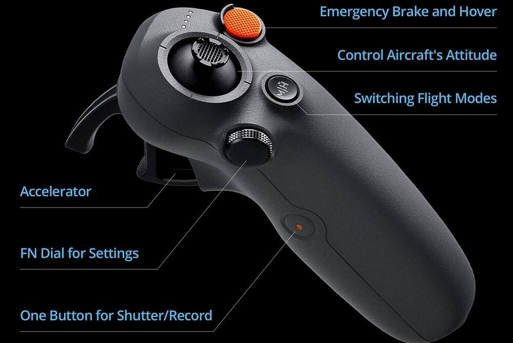 Ovládač DJI RC Motion 3 sivý Ovládač DJI RC Motion 3 sivý