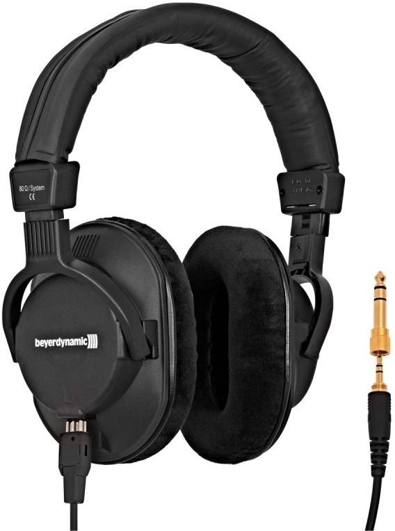 Oblúkové slúchadlá Beyerdynamic DT 250, čierna farba