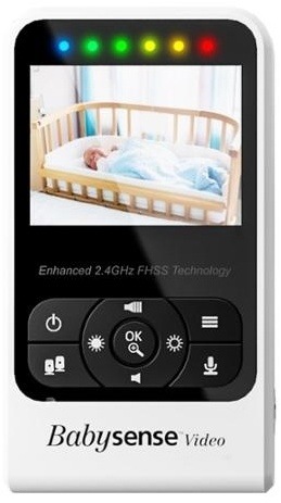 Detská elektronická pestúnka Babysense Video Baby Monitor V24R biela