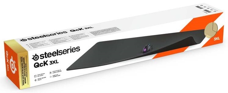 Podložka pod klávesnicu a myš SteelSeries QcK 3XL 122x59 cm čierna