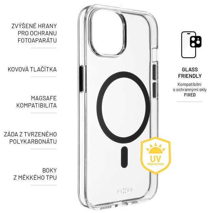 Kryt na mobil FIXED MagPurity s podporou MagSafe na Apple iPhone 14 priehľadný Kryt na mobil FIXED MagPurity s podporou MagSafe na Apple iPhone 14 priehľadný