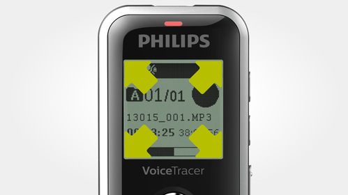 Diktafón Philips DVT1250 čierny/strieborný Diktafón Philips DVT1250 čierny/strieborný