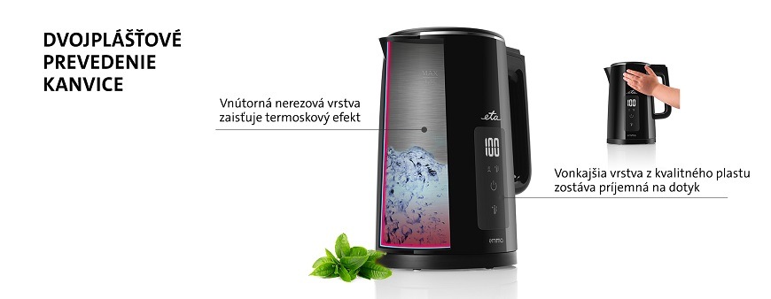 Varná kanvica ETA Emma 5595 90000, čierna