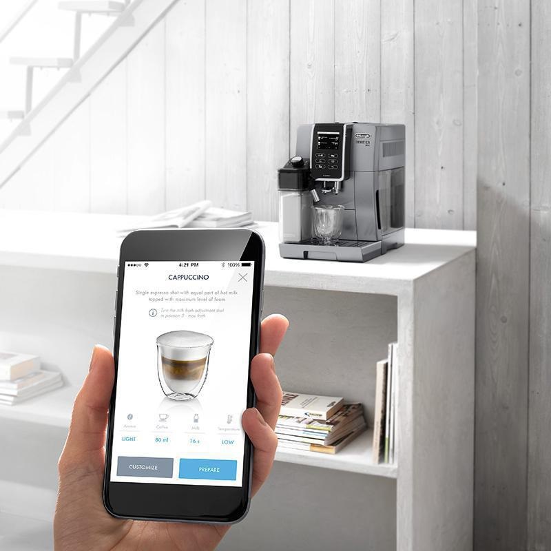 Espresso De'Longhi Dinamica plus ECAM 370.95 S strieborné Espresso De'Longhi Dinamica plus ECAM 370.95 S strieborné