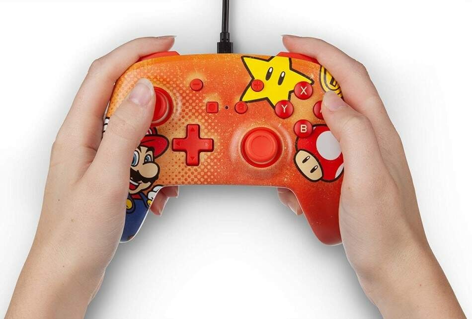 PowerA Enhanced Wired Controller pre Nintendo Switch - Mario Vintage