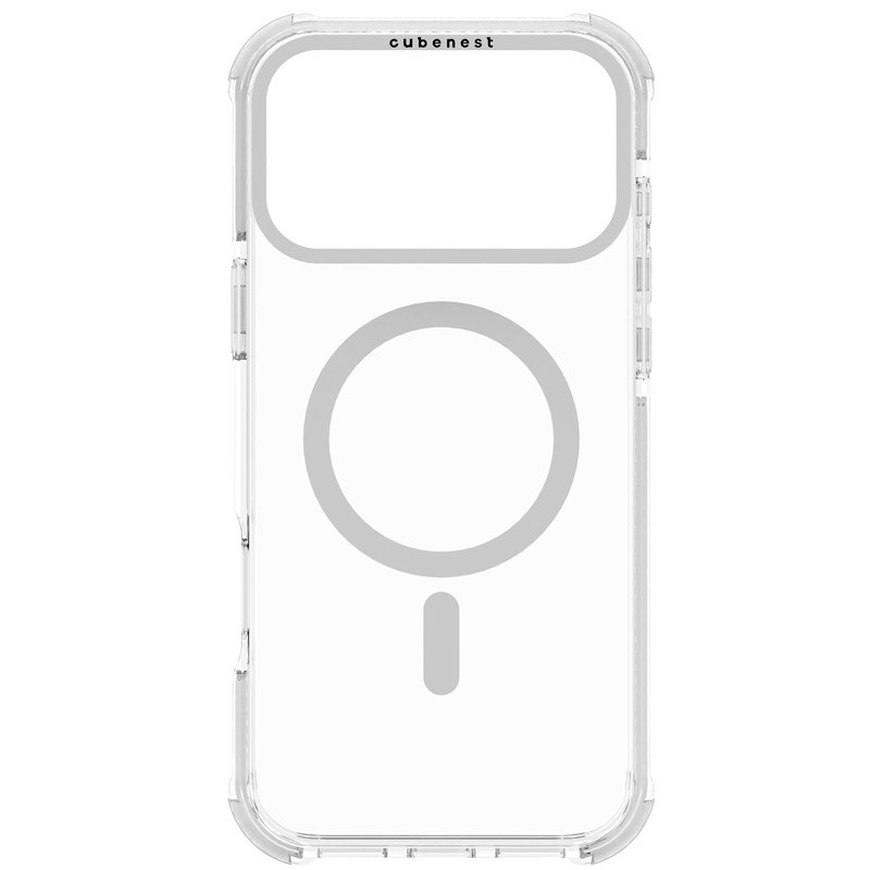 Kryt na mobil Cubenest MagPro Strong Guard na Apple iPhone 17 Pro Max biely
