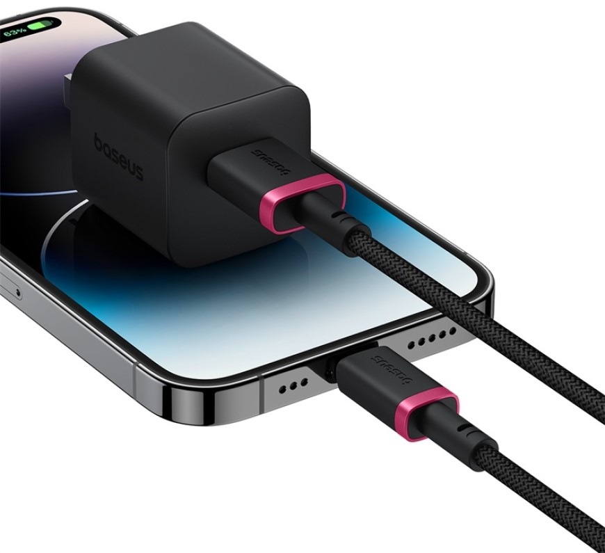 Kábel Baseus Dura USB/Lightning, 2.4A, 1m - čierny/červený