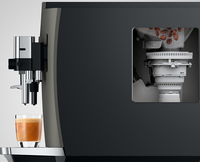 Automatický kávovar Jura E8 Dark Inox (modelový rok 2025) sivý Automatický kávovar Jura E8 Dark Inox (modelový rok 2025) sivý