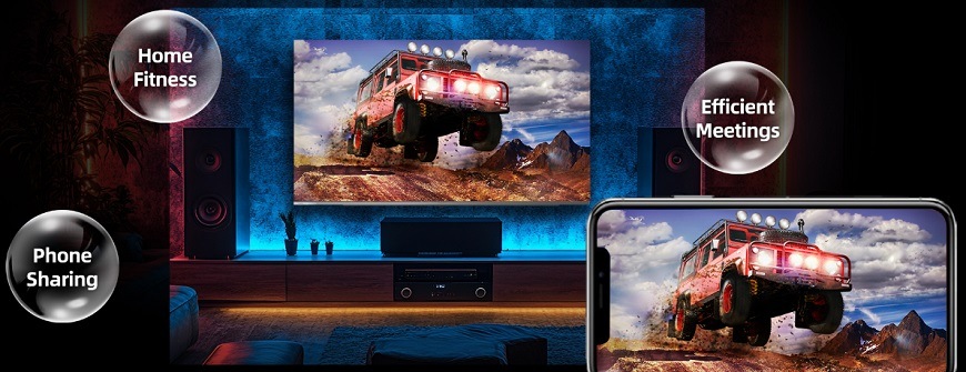 Detail technológie Chromecast na televízore ChiQ