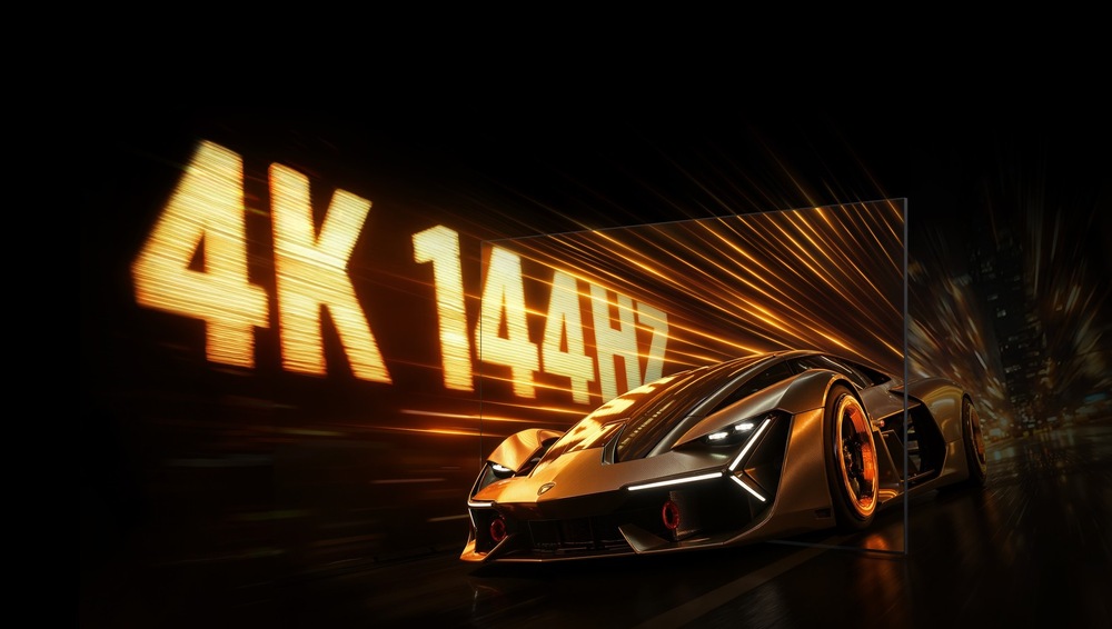 Televízor TCL 85RM7L Idúce auto na televíziu TCL pri natívnom rozlíšením 4K pri 144 Hz
