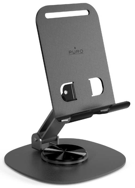 Stolový držiak Puro pre mobilné telefóny, šedá farba