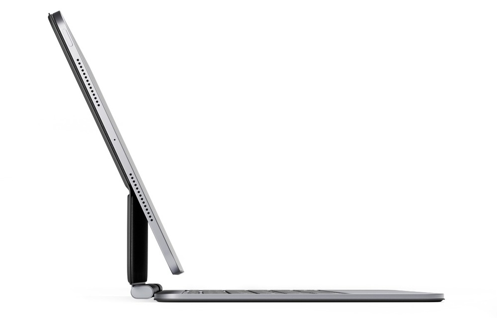 Puzdro s klávesnicou na tablet Epico UltraBoard na Apple iPad Pro 12,9" (2018-2022)/Air 13" M2/M3 - US čierne Puzdro Epico UltraBoard ako stojan