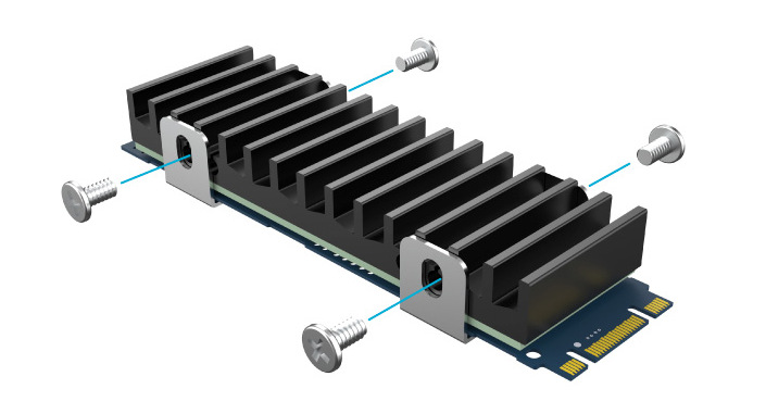 Chladič AKASA M.2 SSD Gecko Pro